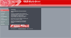 Desktop Screenshot of mkd-kurierdienst.de