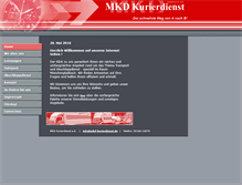 Tablet Screenshot of mkd-kurierdienst.de